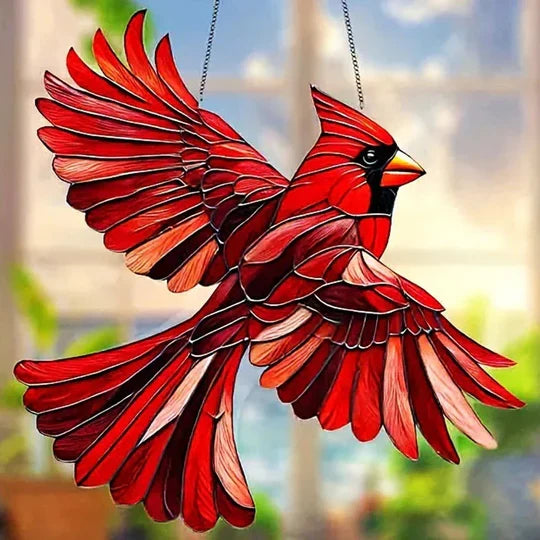 Colorful Bird Prism Decorative Window Charm
