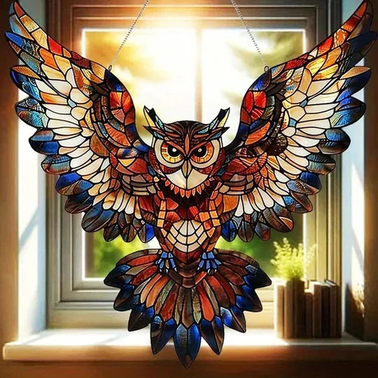 Colorful Bird Prism Decorative Window Charm