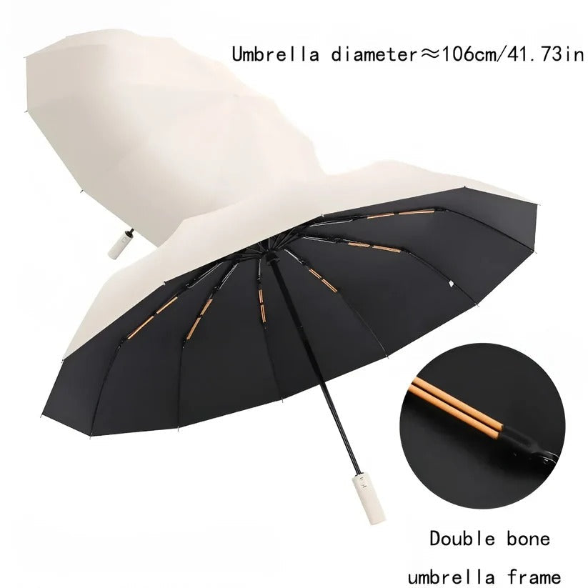 UV Protective Canopy Umbrella with Sturdy Foldable Ribs