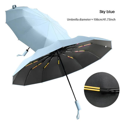 UV Protective Canopy Umbrella with Sturdy Foldable Ribs