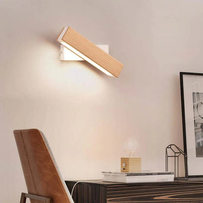 Adjustable LED Wall Sconce with Knob Switch – Rotating Indoor Fixture
