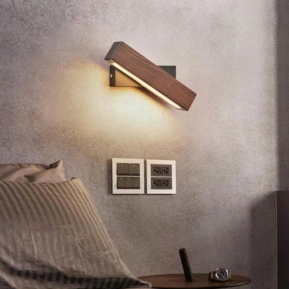 Adjustable LED Wall Sconce with Knob Switch – Rotating Indoor Fixture