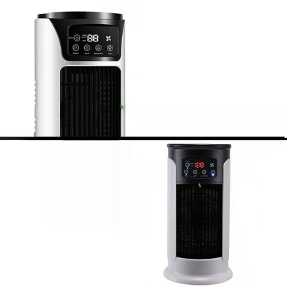 Compact 5-in-1 Air Cooler with 10.14oz Water Tank and 6 Speeds