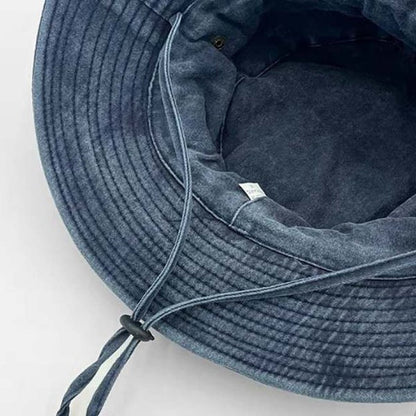 Adjustable Hiking Hat with Mesh Vents, Foldable Wide Brim Sun Hat for All