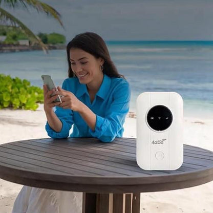 Compact 5G Travel Router with 150 Mbps Speed and USB Charger
