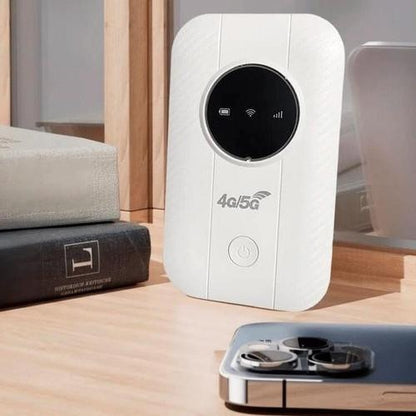 Compact 5G Travel Router with 150 Mbps Speed and USB Charger