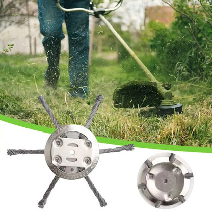 Durable Steel Wire Brush Head for Effective Cleaning and Trimming