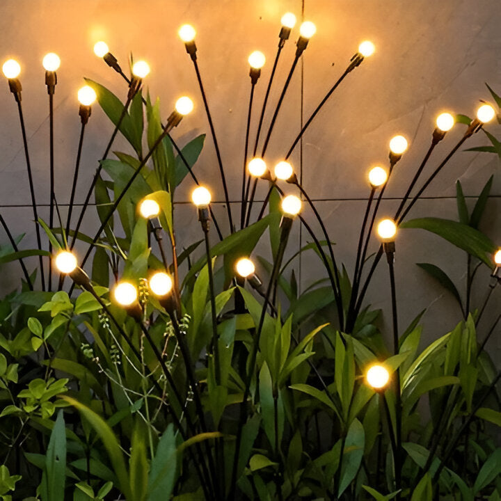 Whimsical Solar Lanterns with Flickering Glow and Adjustable Stems, 27.5 Inch Warm White