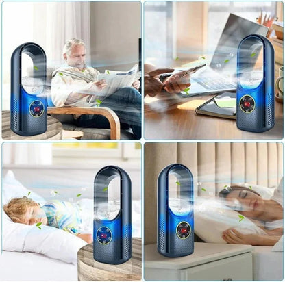 Compact Bladeless Air Cooler with Whisper-Quiet Performance
