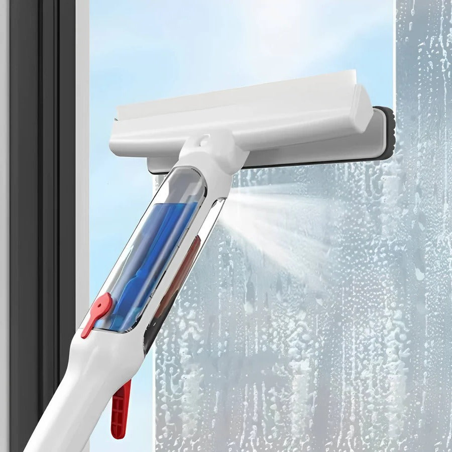 Extendable Window Cleaner with Dual Action Head and 51-Inch Reach