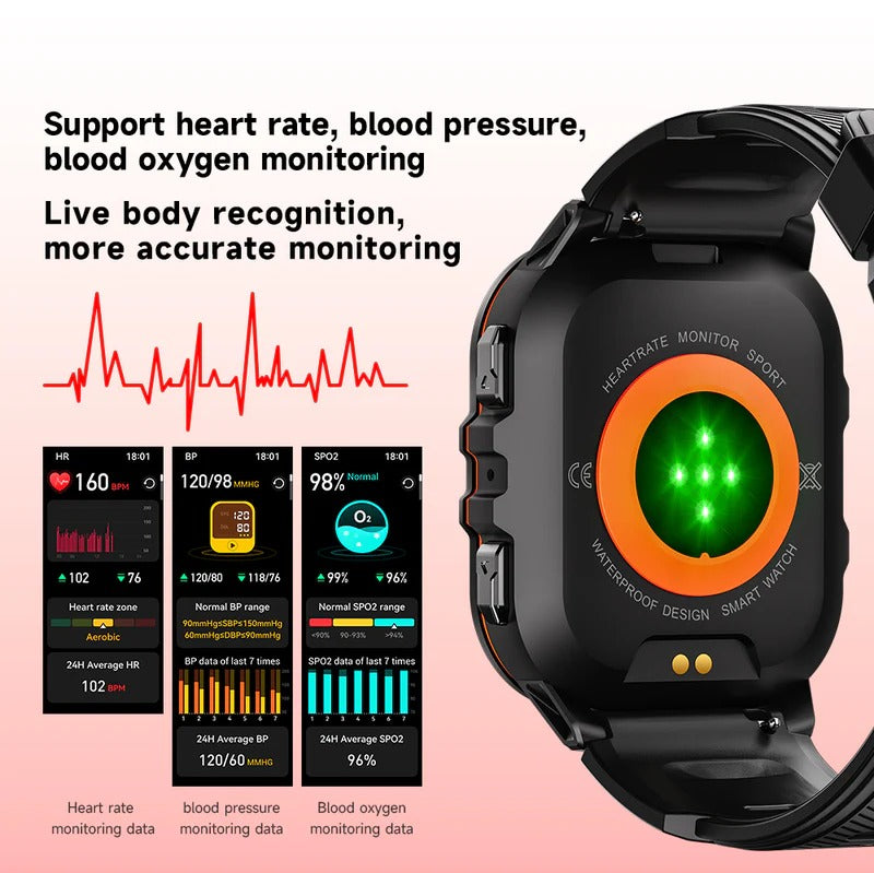 5ATM Swim Smartwatch with Fitness Tracker and Bluetooth Calling for All
