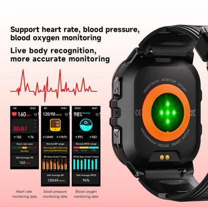 5ATM Swim Smartwatch with Fitness Tracker and Bluetooth Calling for All