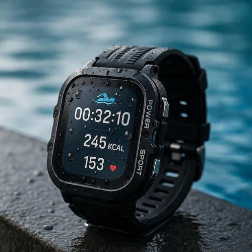 5ATM Swim Smartwatch with Fitness Tracker and Bluetooth Calling for All