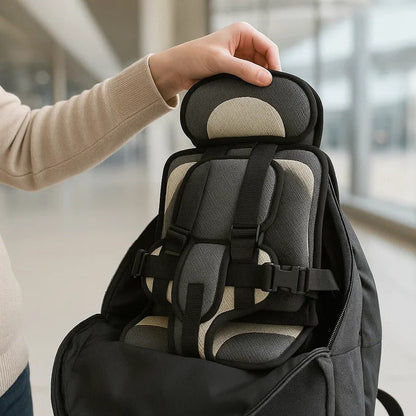 TravelBuddy Child Seat with Secure Harness and Compact Fold