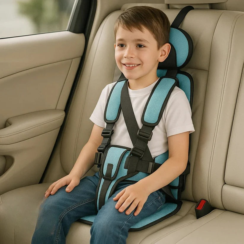 TravelBuddy Child Seat with Secure Harness and Compact Fold