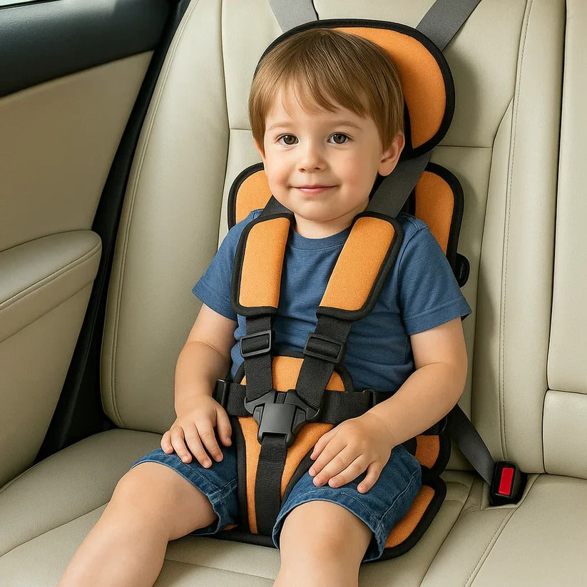 TravelBuddy Child Seat with Secure Harness and Compact Fold