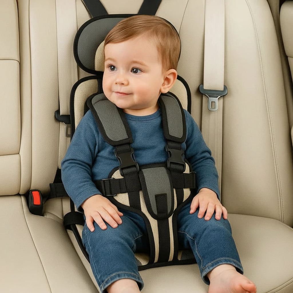 TravelBuddy Child Seat with Secure Harness and Compact Fold