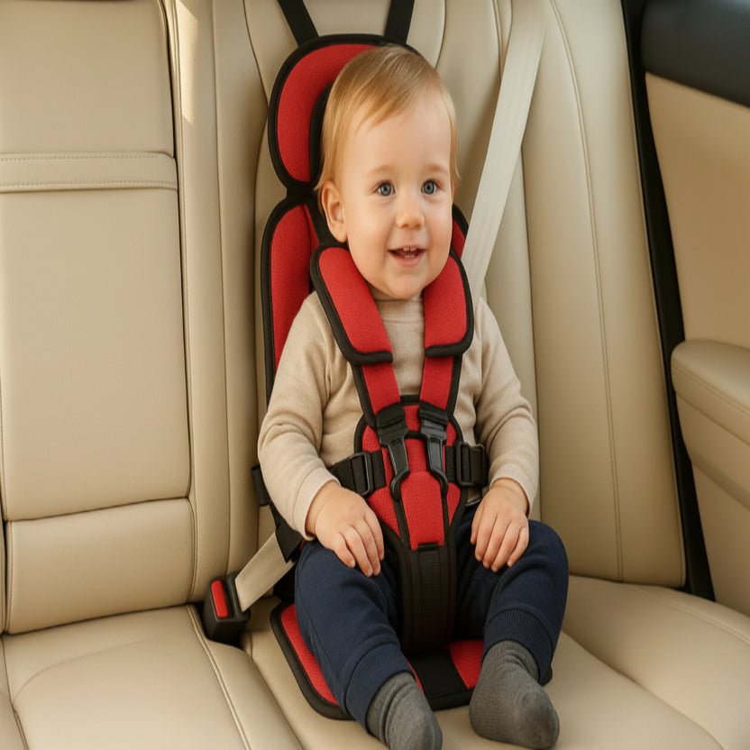 TravelBuddy Child Seat with Secure Harness and Compact Fold