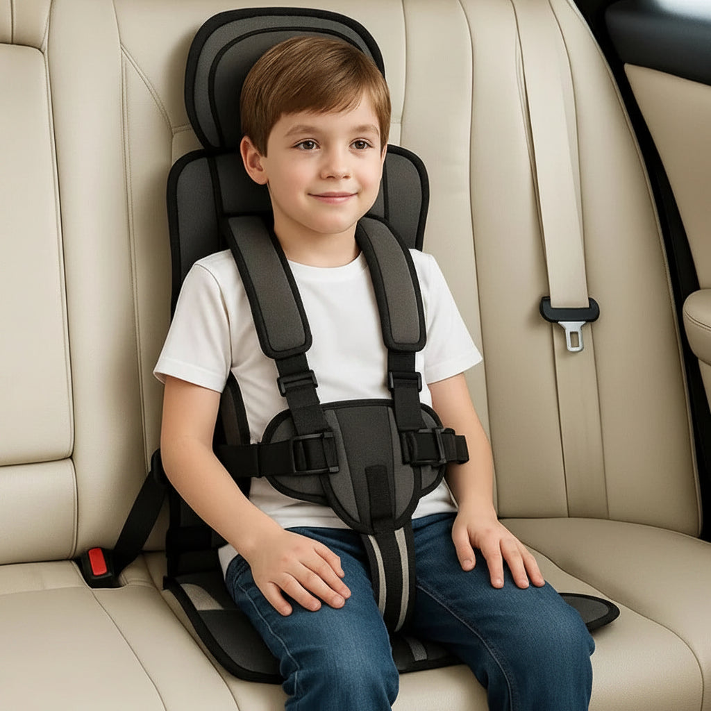 TravelBuddy Child Seat with Secure Harness and Compact Fold