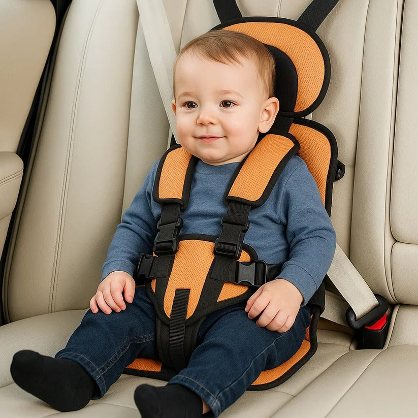 TravelBuddy Child Seat with Secure Harness and Compact Fold