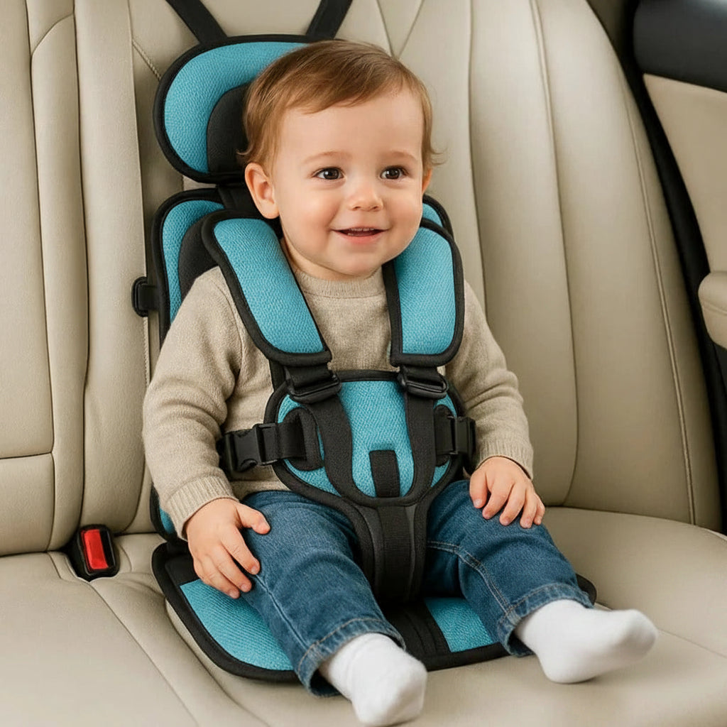TravelBuddy Child Seat with Secure Harness and Compact Fold