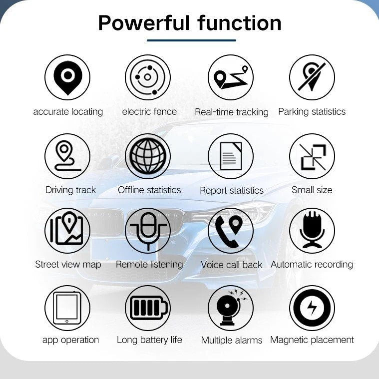Compact Magnetic GPS Locator with 30-Day Battery Life and 4G Tracking