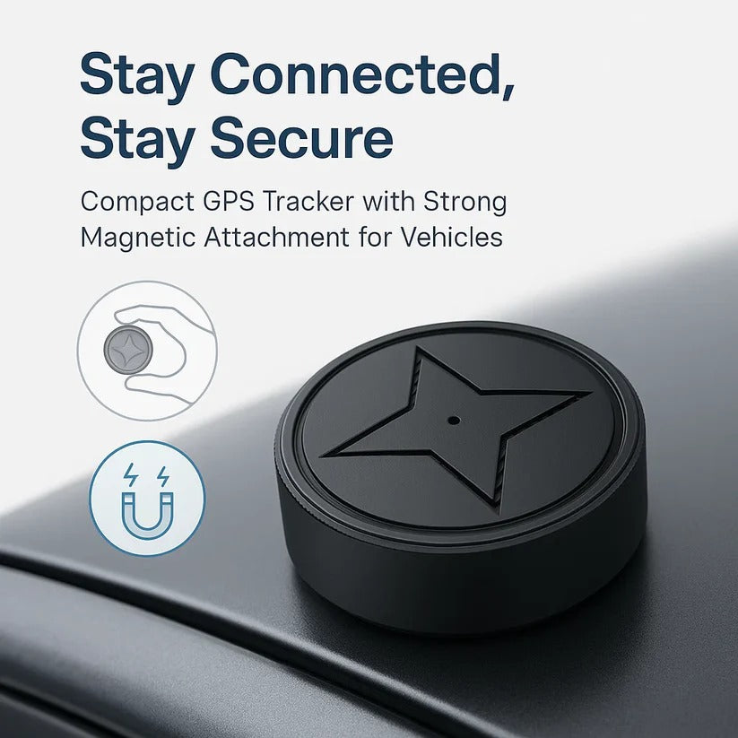 Compact Magnetic GPS Locator with 30-Day Battery Life and 4G Tracking