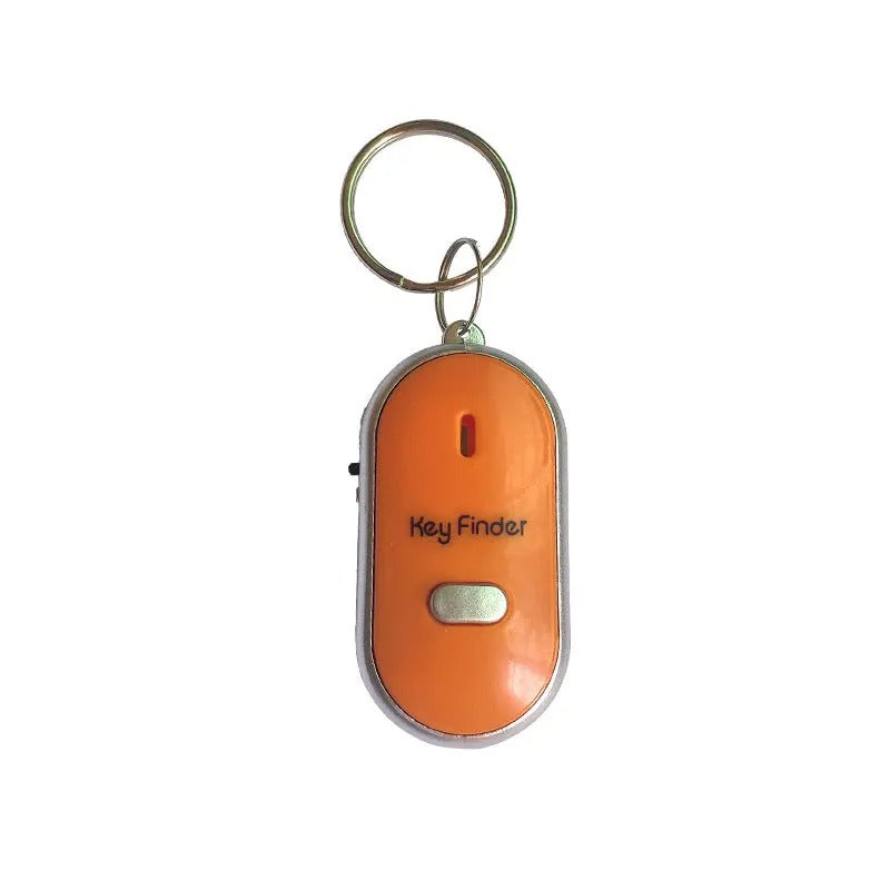 Key Finder with Whistle Activation, Red LED Light, Sound-Activated Locator for Keys, Wallets, Bags, and Remotes