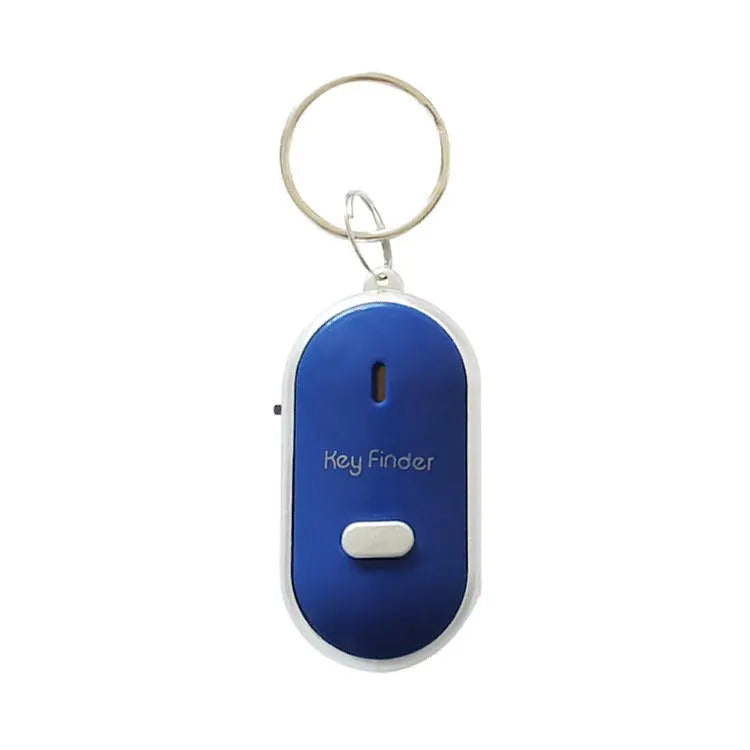 Key Finder with Whistle Activation, Red LED Light, Sound-Activated Locator for Keys, Wallets, Bags, and Remotes