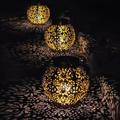 Solar-Powered Hanging Light with Remote and Timer Functionality