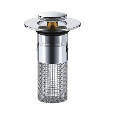 Smart Sink Stopper with Odor Barrier and Built-In Strainer