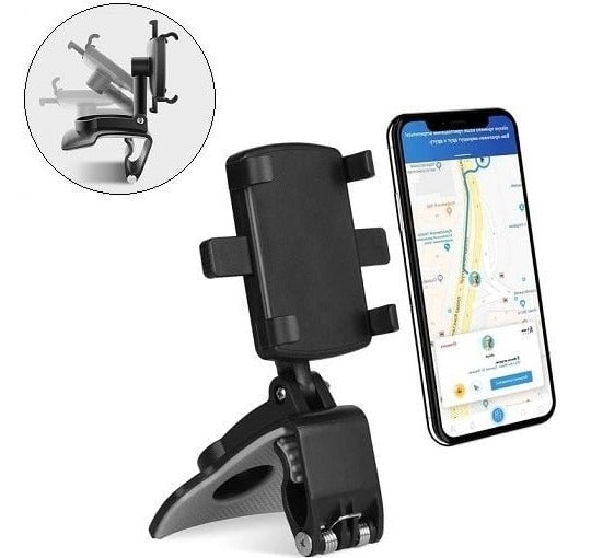 Smartphone Holder with 360° Rotation and Easy Release Mechanism