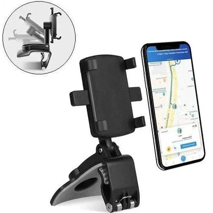 Versatile 360-Degree Car Phone Mount for Safe Navigation