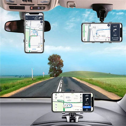 Versatile 360-Degree Car Phone Mount for Safe Navigation