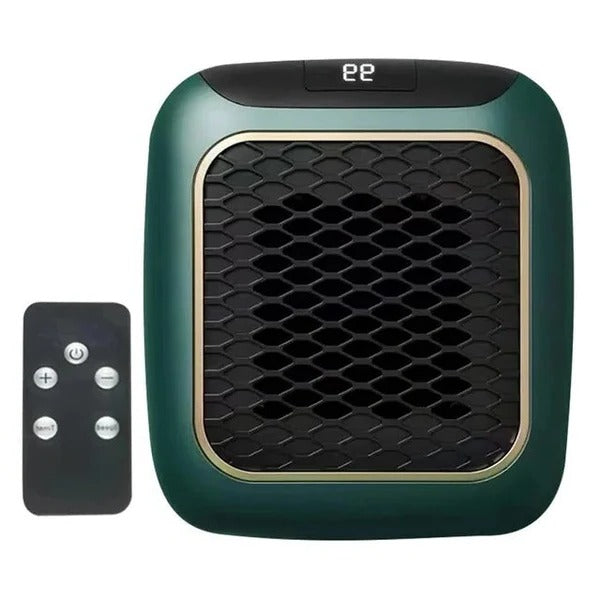 Compact 800W Ceramic Heater with LED Display and Timer