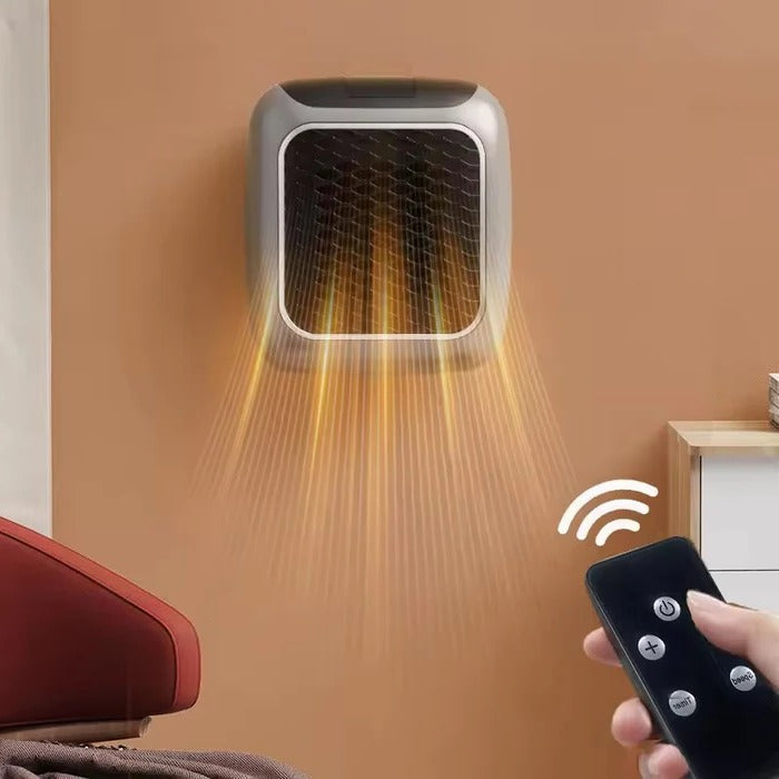 Electric Ceramic Heater 800W with Digital Thermostat & 12-Hour Timer