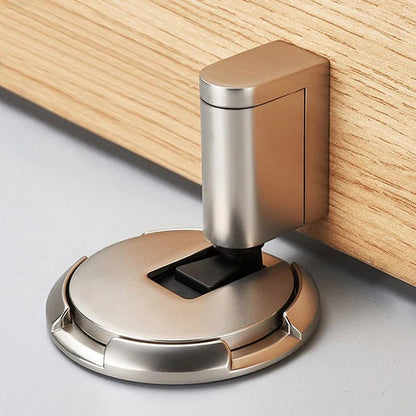 Heavy-Duty Door Stopper with Adhesive or Screw Mounting, Adjustable Height
