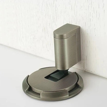 Heavy-Duty Door Stopper with Adhesive or Screw Mounting, Adjustable Height