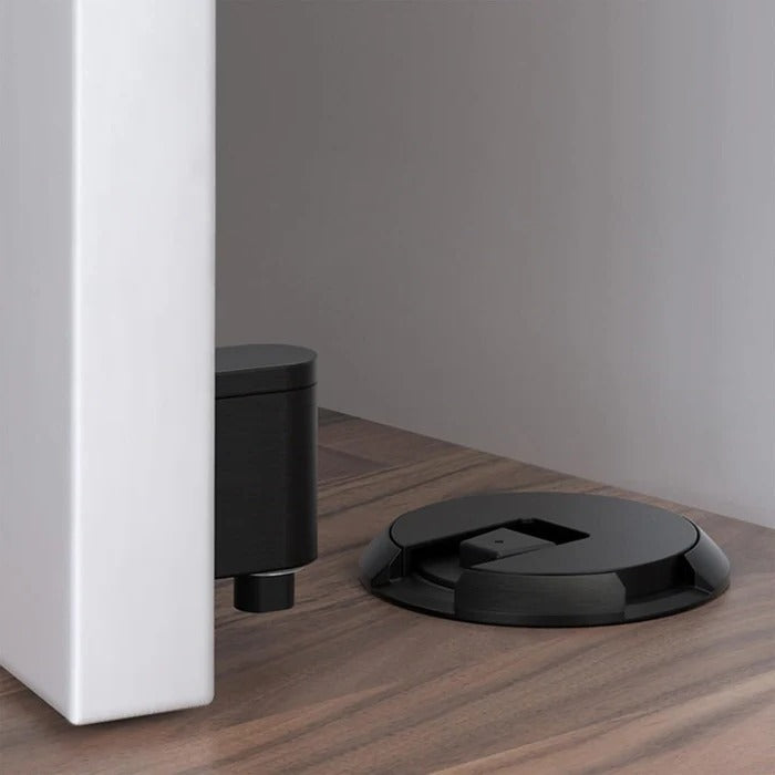 Heavy-Duty Door Stopper with Adhesive or Screw Mounting, Adjustable Height