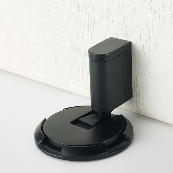 Heavy-Duty Door Stopper with Adhesive or Screw Mounting, Adjustable Height
