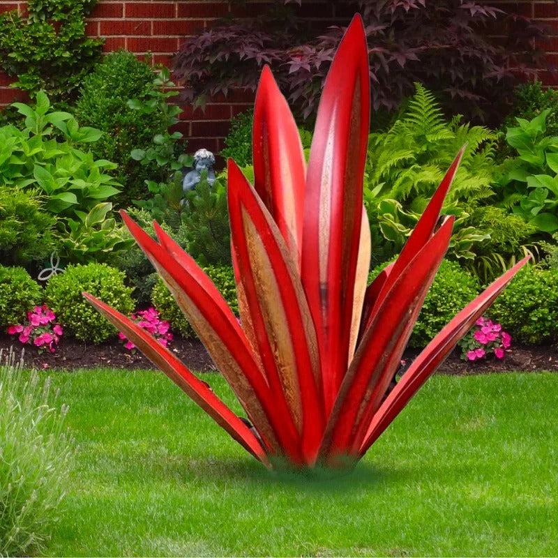 Large Rustic Metal Agave Art Piece with Durable Finish