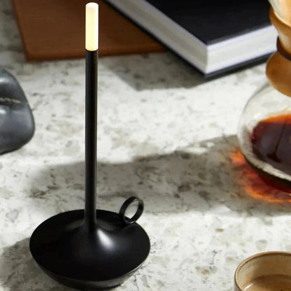Table Lamp with LED Wick Candle Light