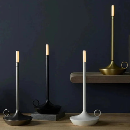 Table Lamp with LED Wick Candle Light