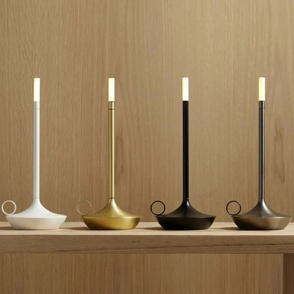 Table Lamp with LED Wick Candle Light