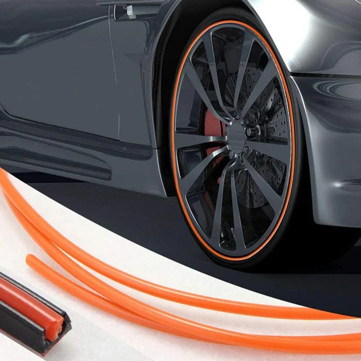 Universal Wheel Edge Shield Strip with Strong Adhesive - 8 Meters