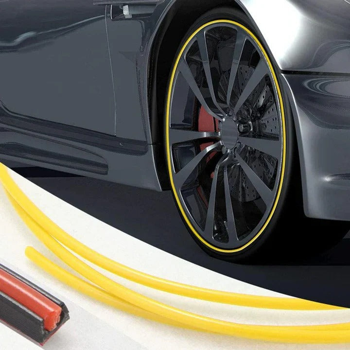 Universal Wheel Edge Shield Strip with Strong Adhesive - 8 Meters