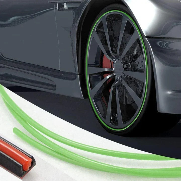 Universal Wheel Edge Shield Strip with Strong Adhesive - 8 Meters