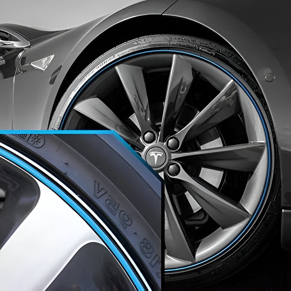 Universal Wheel Edge Shield Strip with Strong Adhesive - 8 Meters