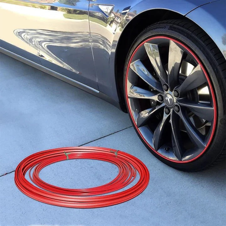 Universal Wheel Edge Shield Strip with Strong Adhesive - 8 Meters
