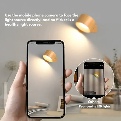 Touch Control LED Wall Lamp with Adjustable Brightness and 3 Color Options